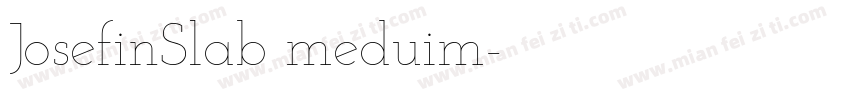 JosefinSlab meduim字体转换